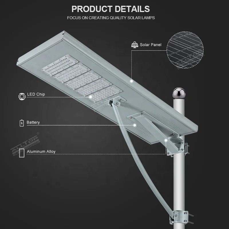 Top Quality Outdoor Waterproof Ip65 SMD 60w 90w 120w 150w 180w Induction All In One Solar Street Light