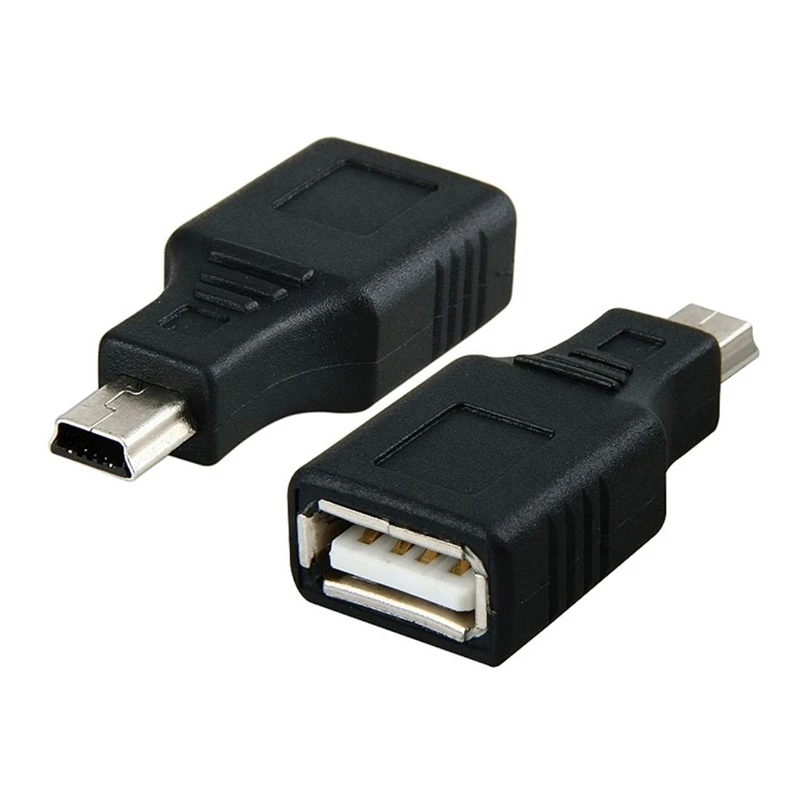  OTG адаптер черный USB 2 0 (мама)-Micro B (папа) 5-контактный мини 2019 Новый USB2.0 постоянного тока в постоянный преобразователи для компьютера ПК