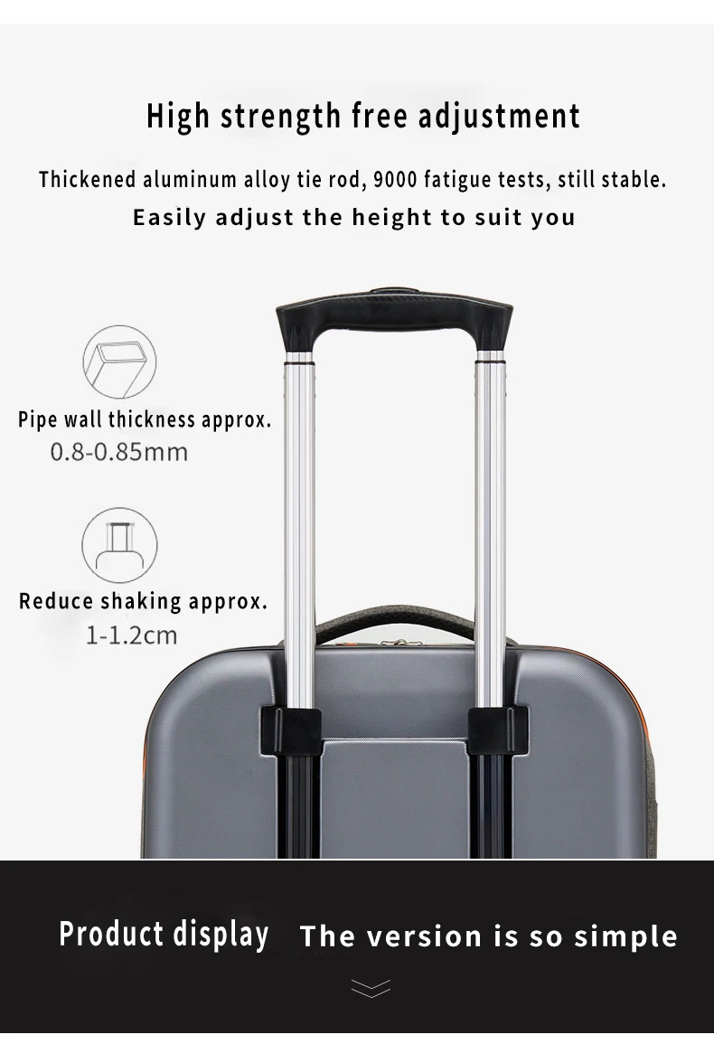 2022 Latest Lightweight Customized Folding Trolley Travel Bag  Foldable Luggage Trolley Case Wholesale