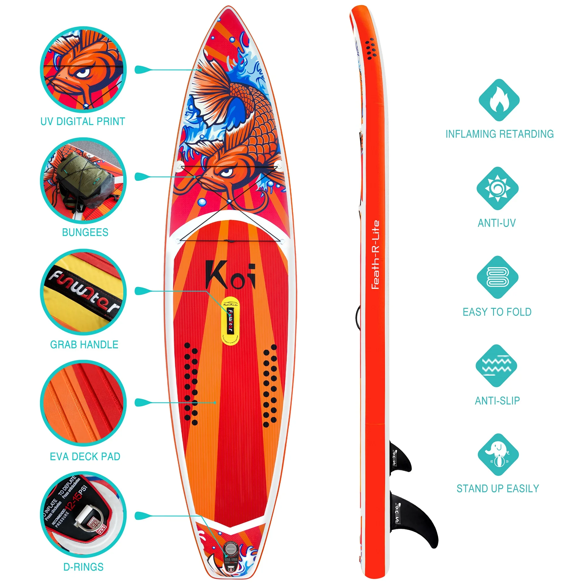 Feath-R-Lite waterplay surfing sup Dropshipping CE inflatable sup board stand up paddle boards surf sub supboard alaia fanatics