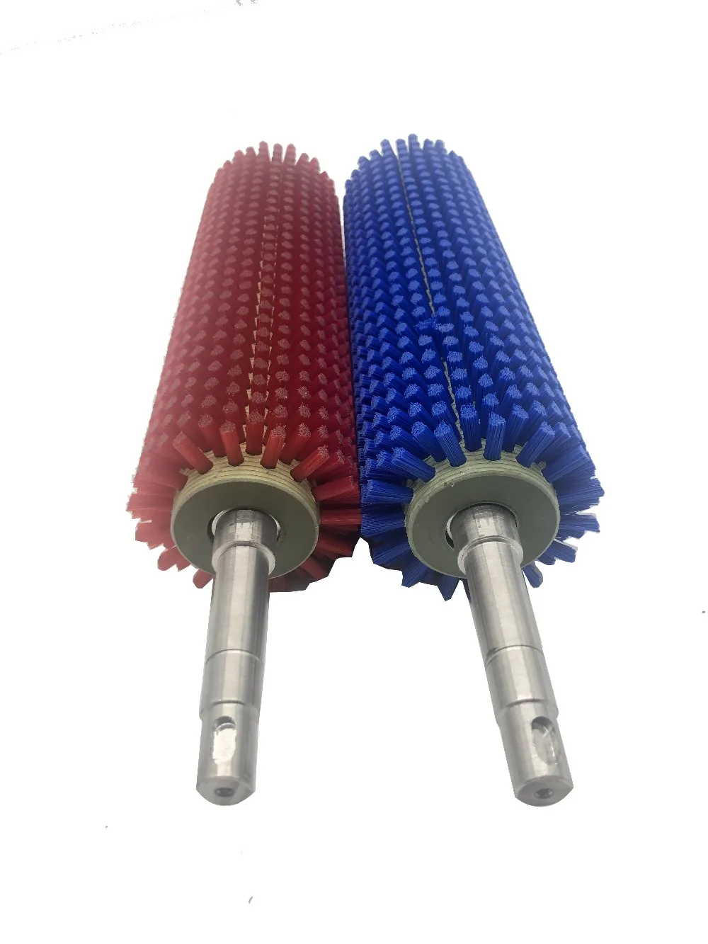 Grinding Brush Roller, Polishing of Industrial Brush Roller with Round Hollow Brush Wheel, Nylon Bristle