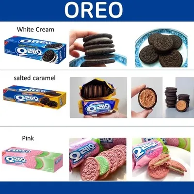 Exotic snacks korean cookies Pear Cookies 97g sandwich biscuits for oreo