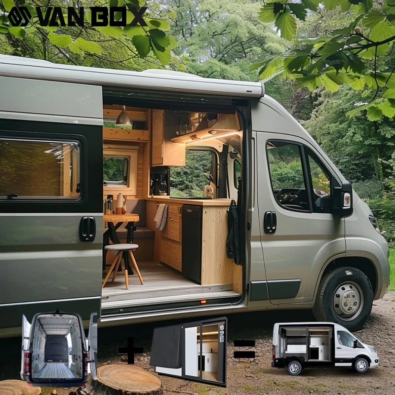 Vanbox Ev комплект для переоборудования автомобиля внутренняя горка кемпинга подъемная кровать мини-фургон коробка роскошный кемпинговый фургон