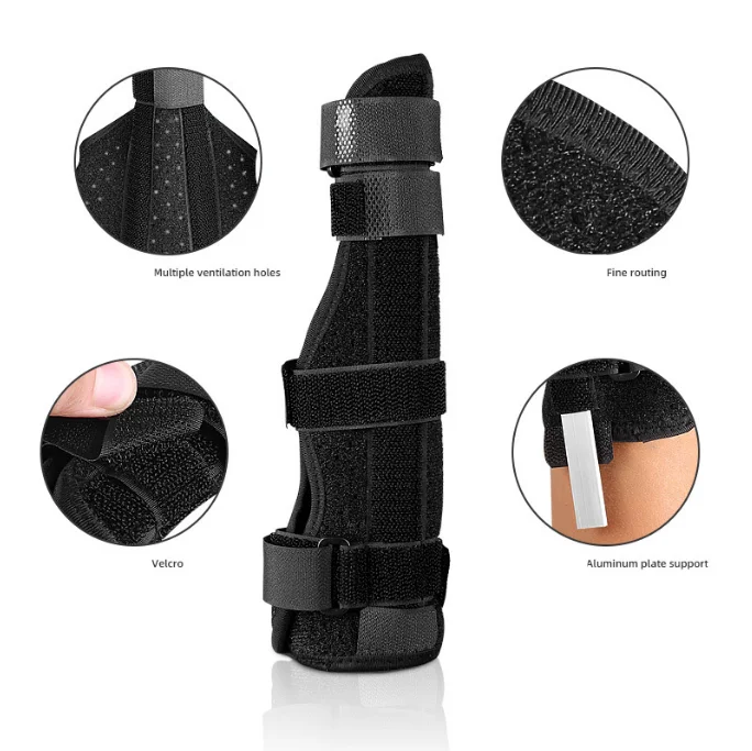 Finger Splint Medical Grade Boxer Finger Brace Support Immobilizer Cast For Broken Fingers Injuries Arthritis Trigger