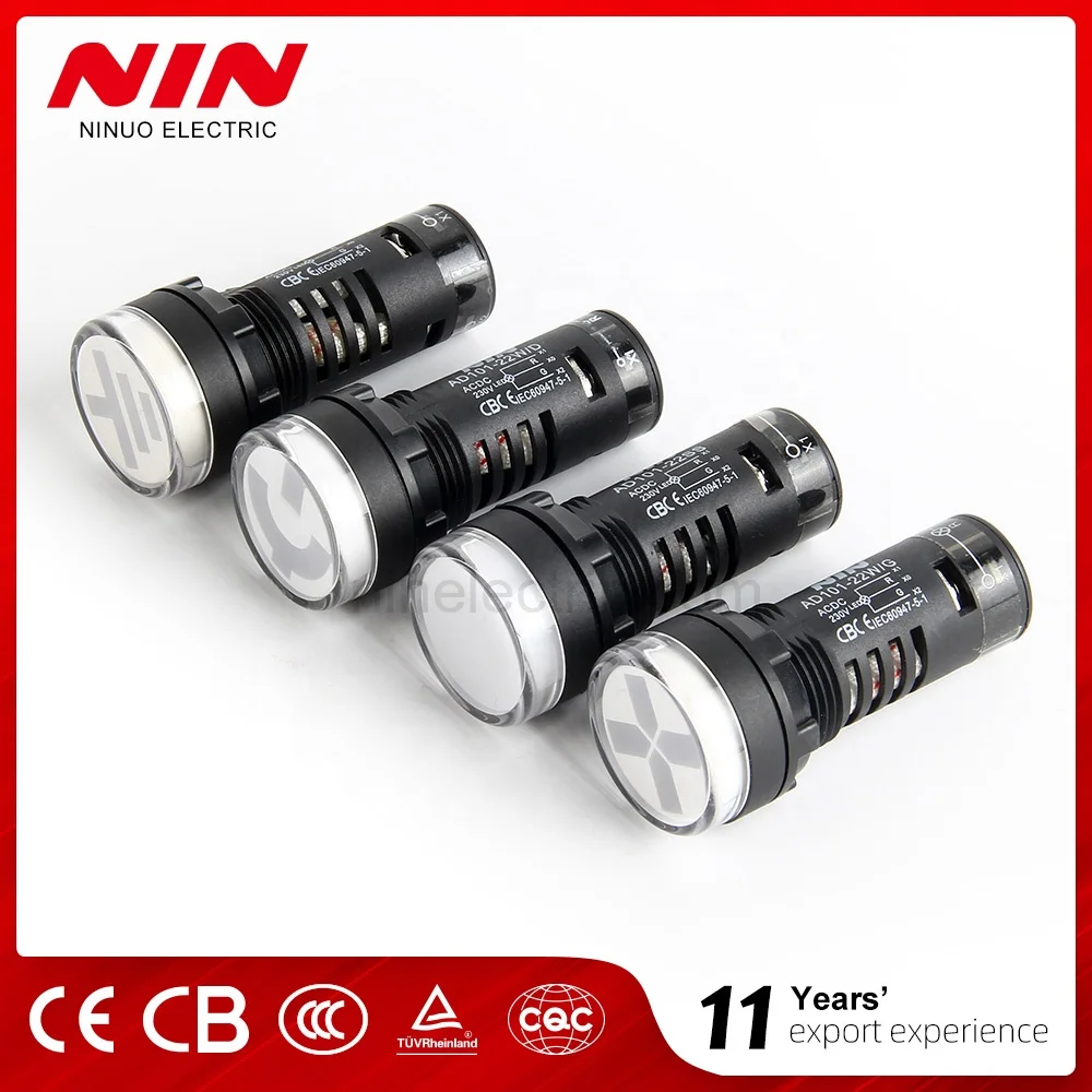  Мини-индикатор Nin 16-22 Вт/г пластиковый световой индикатор СВЕТОДИОДНЫЙ