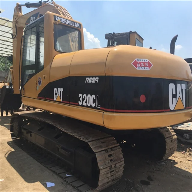 Гусеничный экскаватор Caterpillar 320CL оригинальный японский гусеничный 320C 320D 320DL с двигателем Hino распродажа в Шанхае