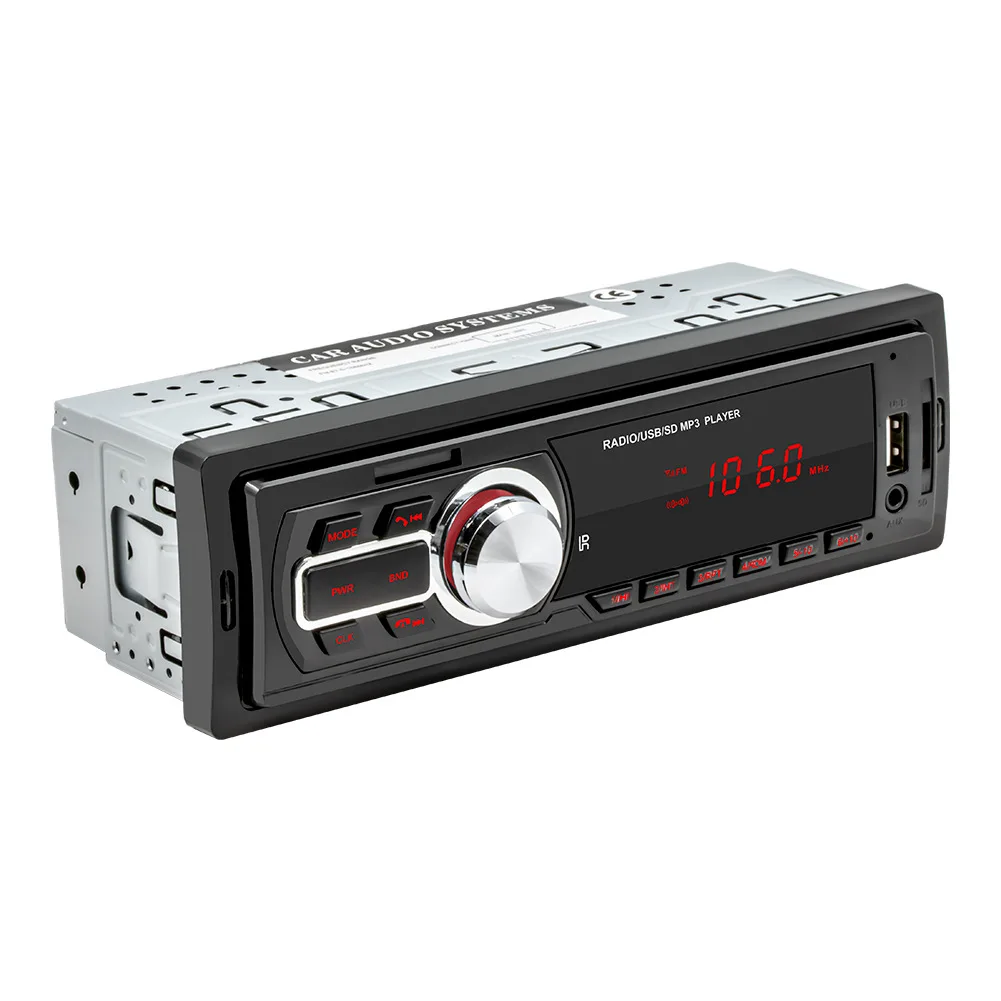 Universal 12V Car MP3 Player  Hands-Free Call U Disk/TF Card Lossless Sound Quality Dashboard-mounted FM Radio USB