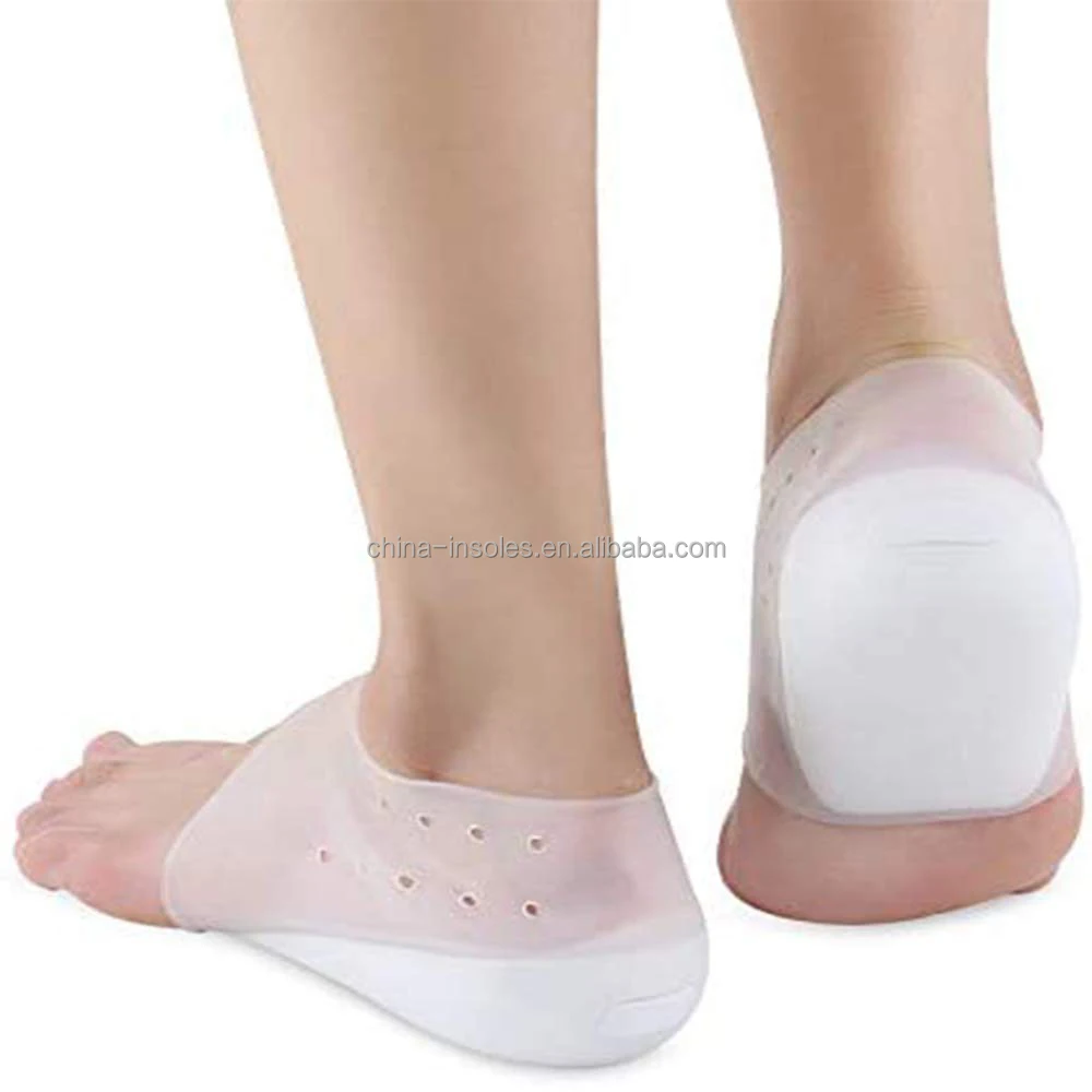 Силиконовые гелевые стельки 2-5 см, невидимые стельки для увеличения роста пятки