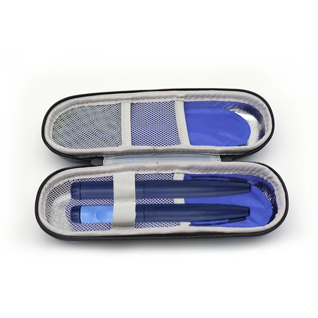 Customized wholesale new arrival travel carrying medicine cooling eva storage case insulin zipper case
