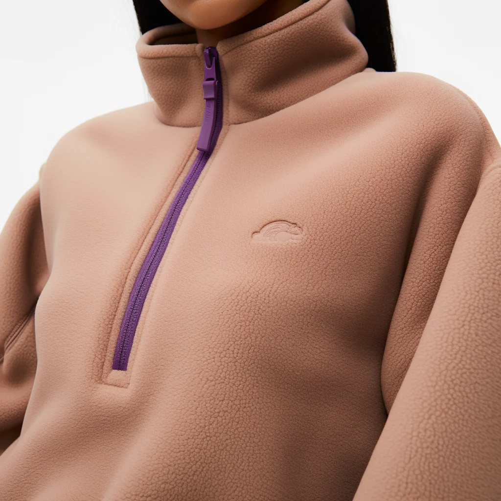 Wholesale Plus Size Athletic Pullover Tops Polar Fleece Half Zip Sweatshirt Men