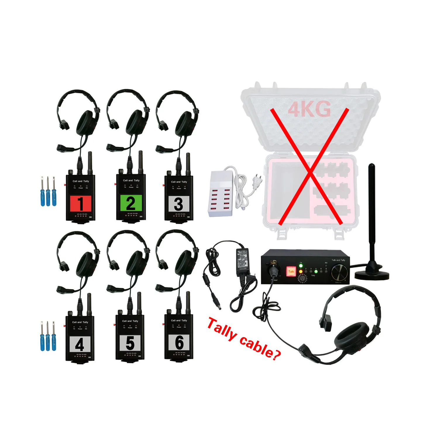 Good Selling Professional 2000m Accurate Duplex 6 Channels 435-440Mhz Wireless Intercom Doorbell for Camera