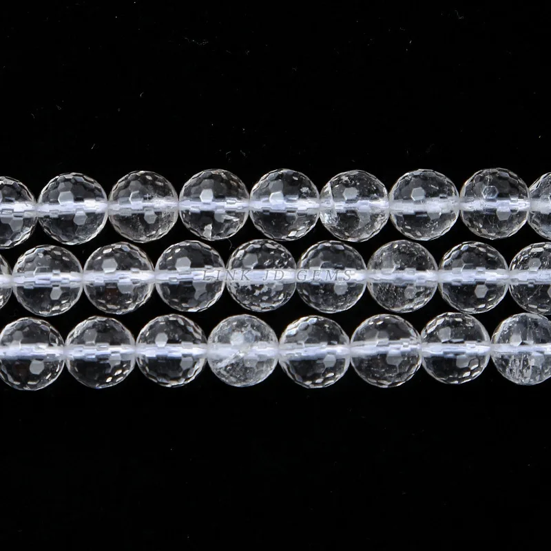 Factory Direct Supply Of Natural White Crystal Loose Beads For Diy Jewelry Bracelet Beaded Crystal Beads Products Wholesale