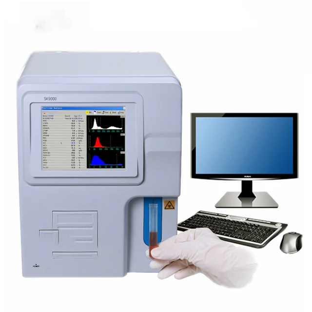 Blood Cell Analyzer Clinical Analytical Instruments Automated Open System Human 3-part Hematology Analyzer