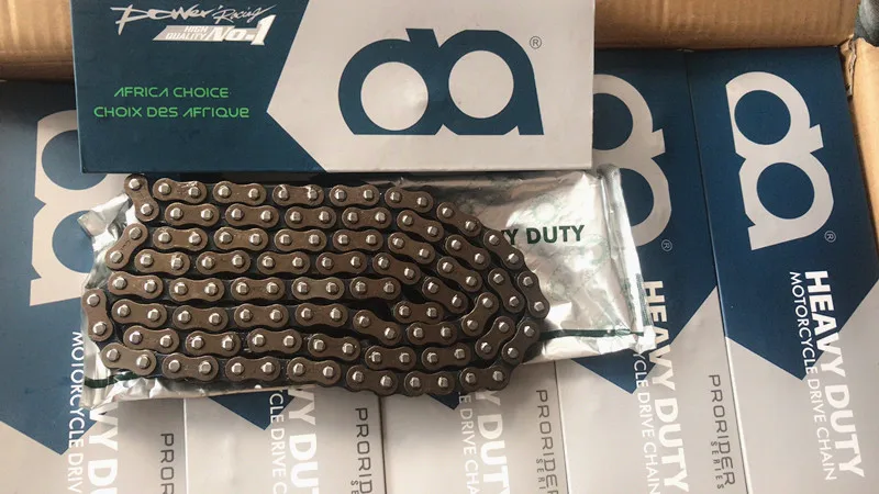 Высококачественные мотоциклетные цепи 428H, роликовые цепи, запчасти для мотоциклов