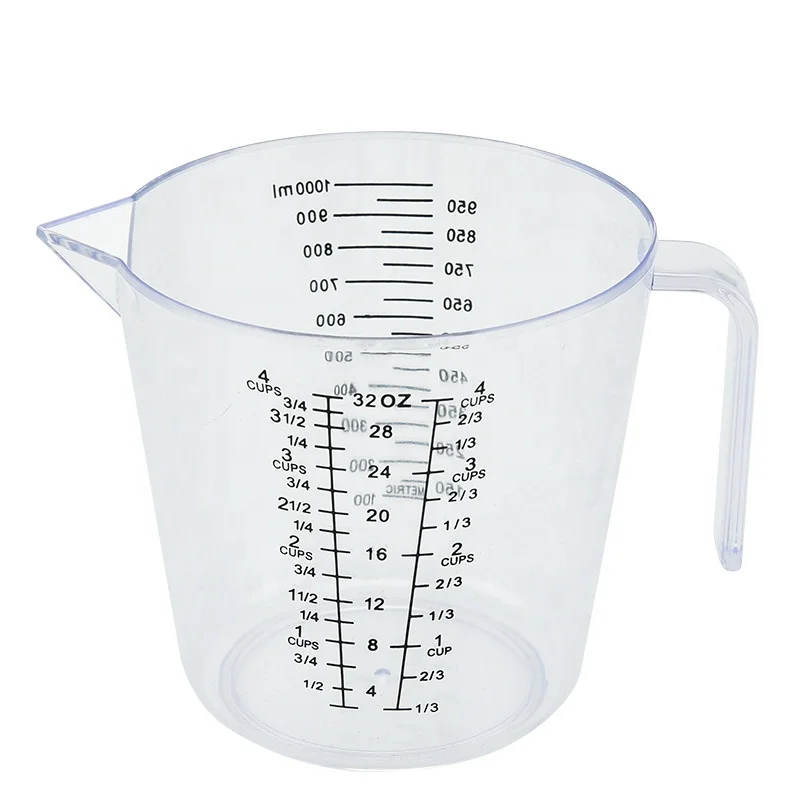 Measuring Cup Lab Food Grade PP Plastic Clear OEM Customized Tools  Transparent Plastic Water Measuring Cup