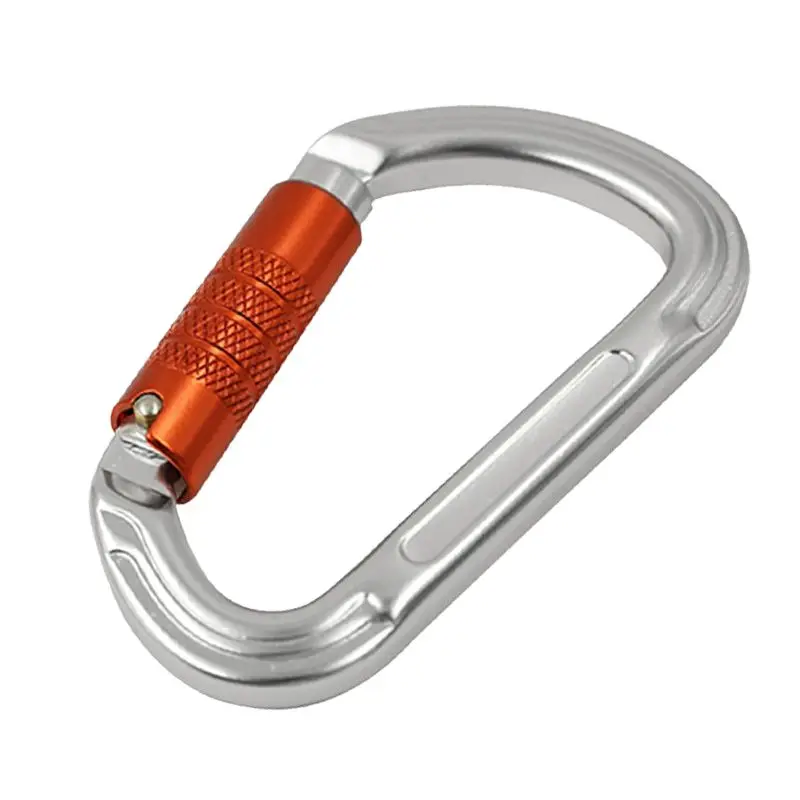 Muti-function 30KN Snap Hook Aluminum Screw Gate Locking Carabiner Climbing for Outdoor Climbing Activity