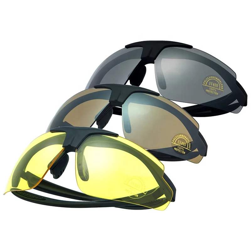 Mzj Optics Daisy 3pcs Interchangeable Lens Anti-Glare UV400 Sport Glasses Outdoor Men Women Road Bicycle Windproof Sunglasses