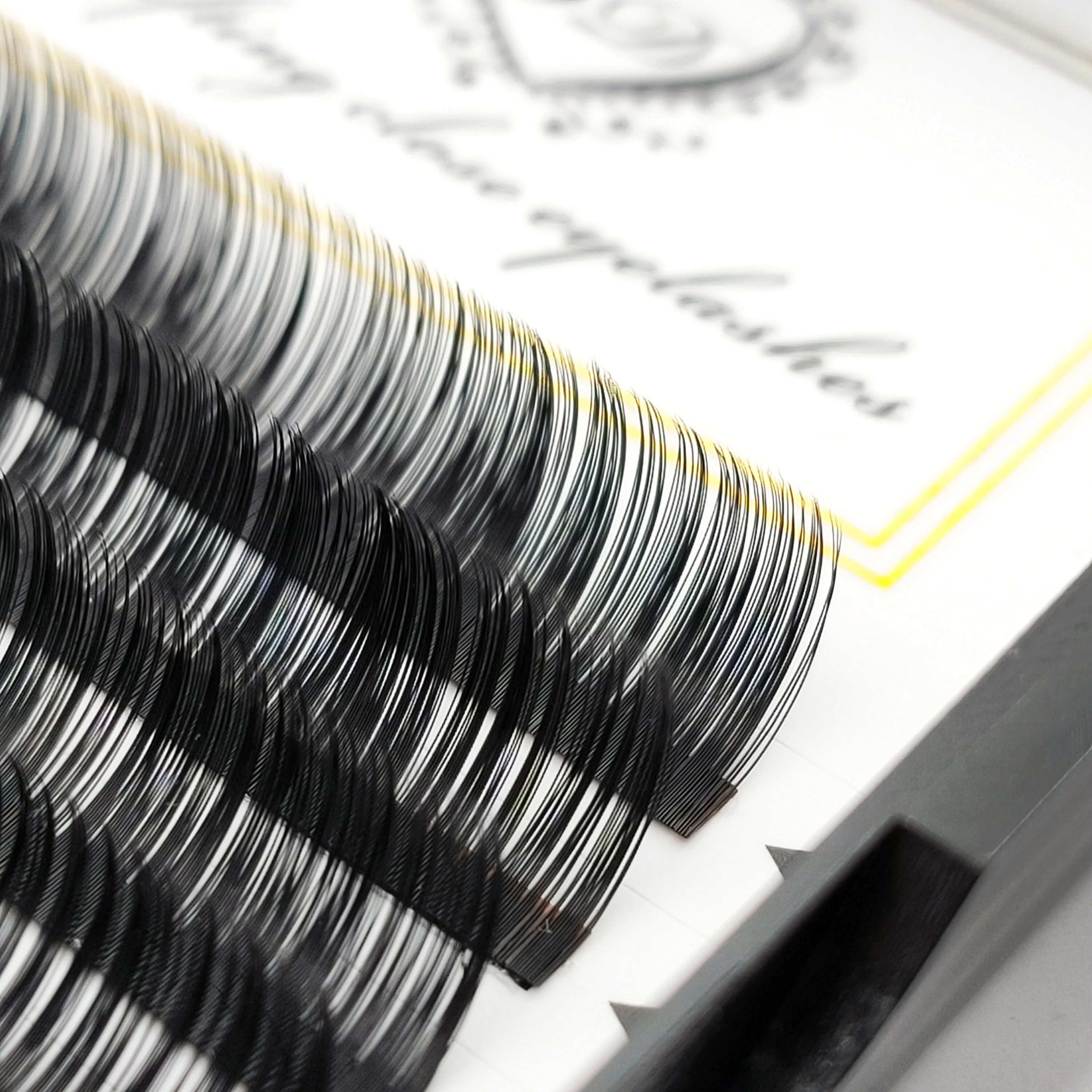 2021 wxx eyelashes wholesale .05 .07 lashes D curl easy fanning mega volume eyelash extensions