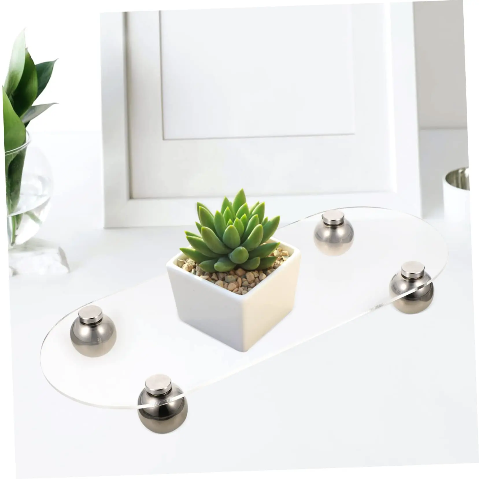 Acrylic Simple Sundries Storage Tray Acrylic Storage Plate Desktop Storage Organizer Convenient Tray