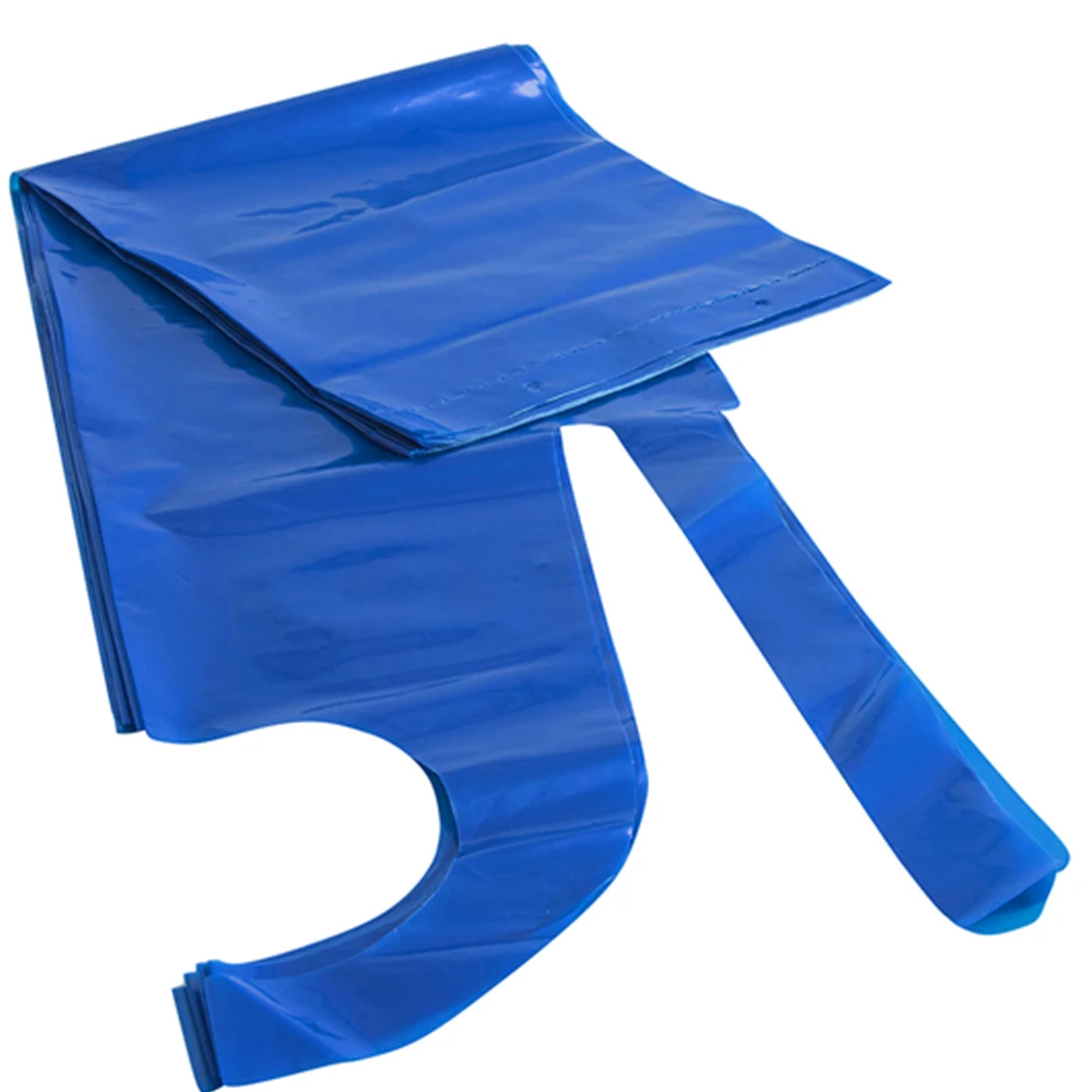 В упаковке одна пара одноразовых Белый Поли одноразового б/у аппарат для создания пластиковых ПЭ вырезом большого пальца рукава Взрослых Фартуки нагрудники