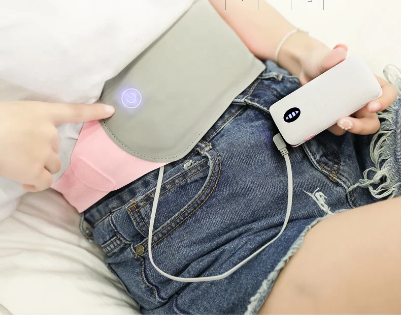 Heating Electric Belly Waist USB Electric Heating Waist Brace Safety Massage Belt