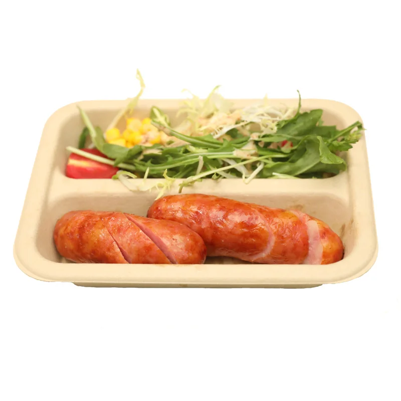 mexican food trays Wholesale  Eco-Friendly Disposable Biodegradable Bamboo Rectangle Sushi Takeaway Tableware