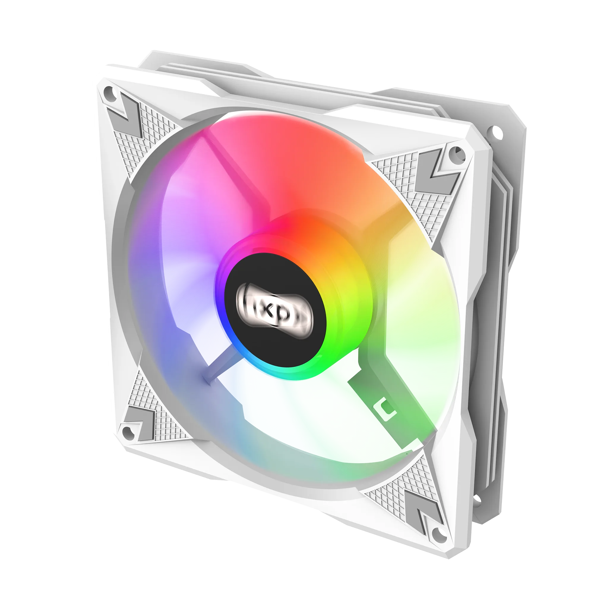 OEM King kong F-KK12 120mm White PWM 4PIN Case fan lil heatstick fan PC Computer CPU fans Cooling LED With MB sync ARGB Lighting