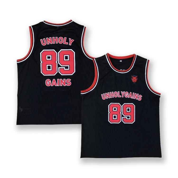 Custom Team Basketball Jersey Sublimation Mesh Fabric Embroidery Logo Name Basketball Shirts