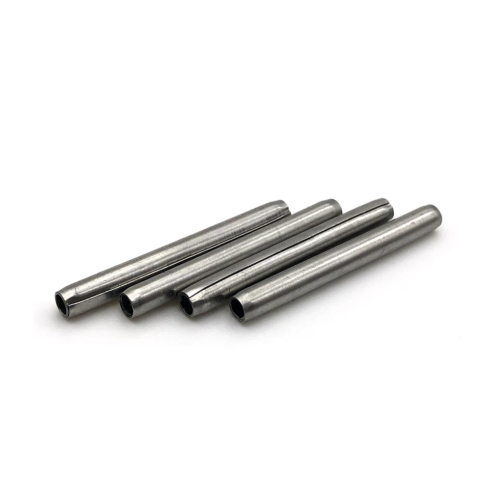 Factory customized good quality spring tension long pin stainless spiral roll pins