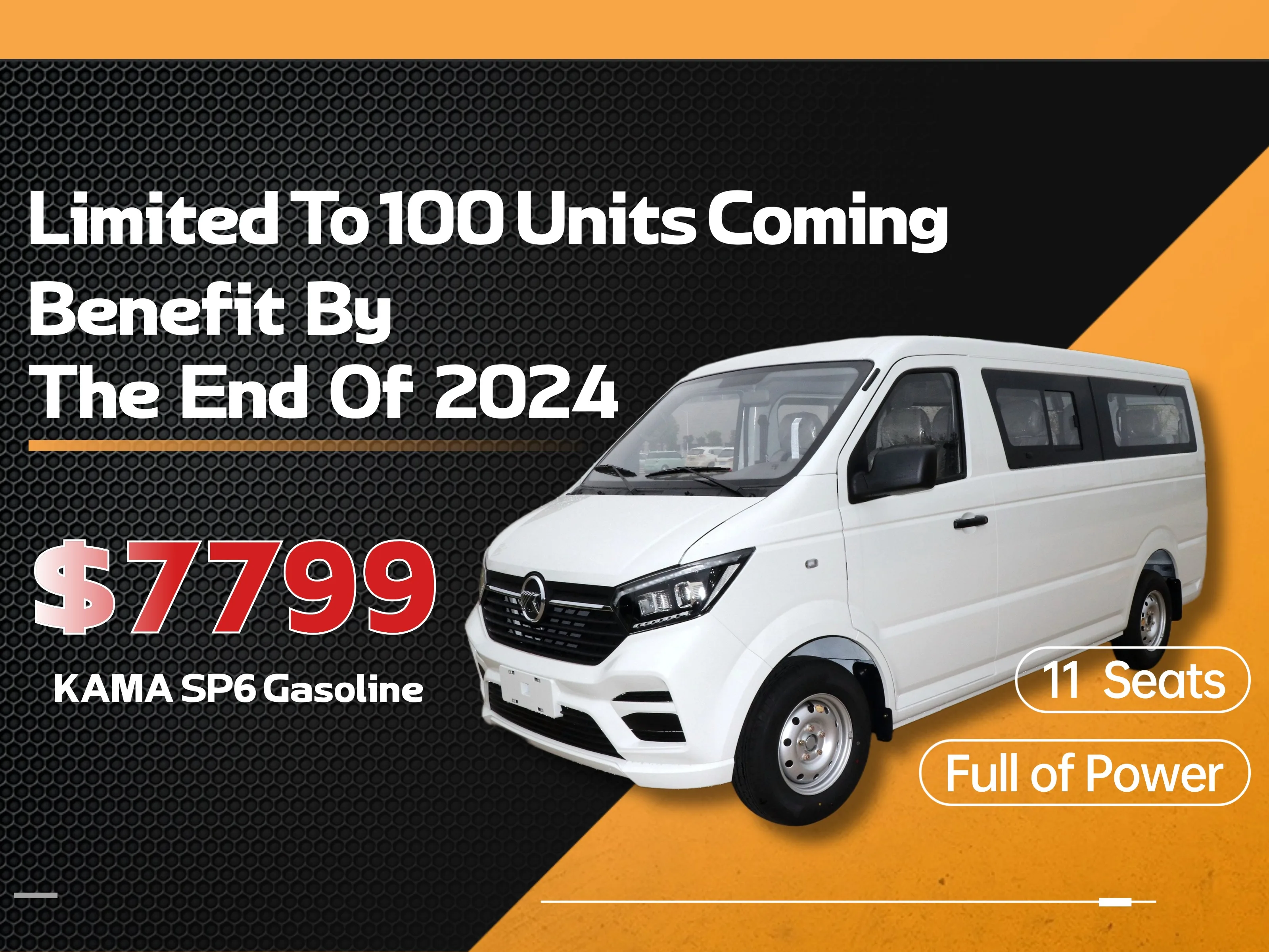 Best Selling Mini Van KAMA Euro3 Euro4 Passenger van 8Seats 11 Seats Cheap Small Box Truck