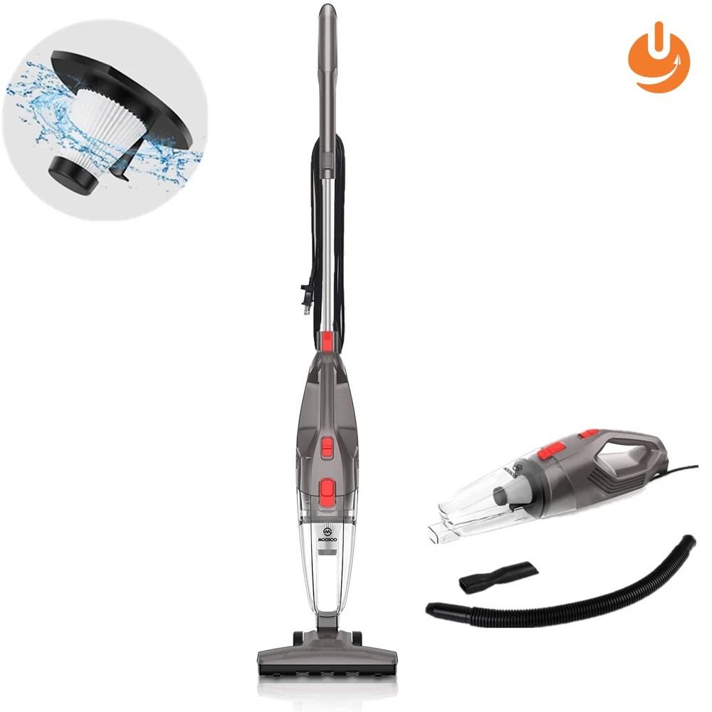 Factory Direct MOOSOO LT450 Upright Stick Vacuum Cleaner Corded Vacuum Handheld Vacuum Cleanerfor Hard Floor & Carpet