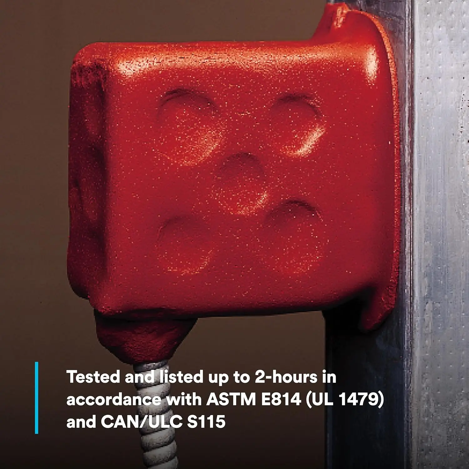 Fire barrier 2001 silicone rtv foam Moldable Putty Pads MPP+, Red Color, One-Part, Ready-To-Use, Intumescent Material