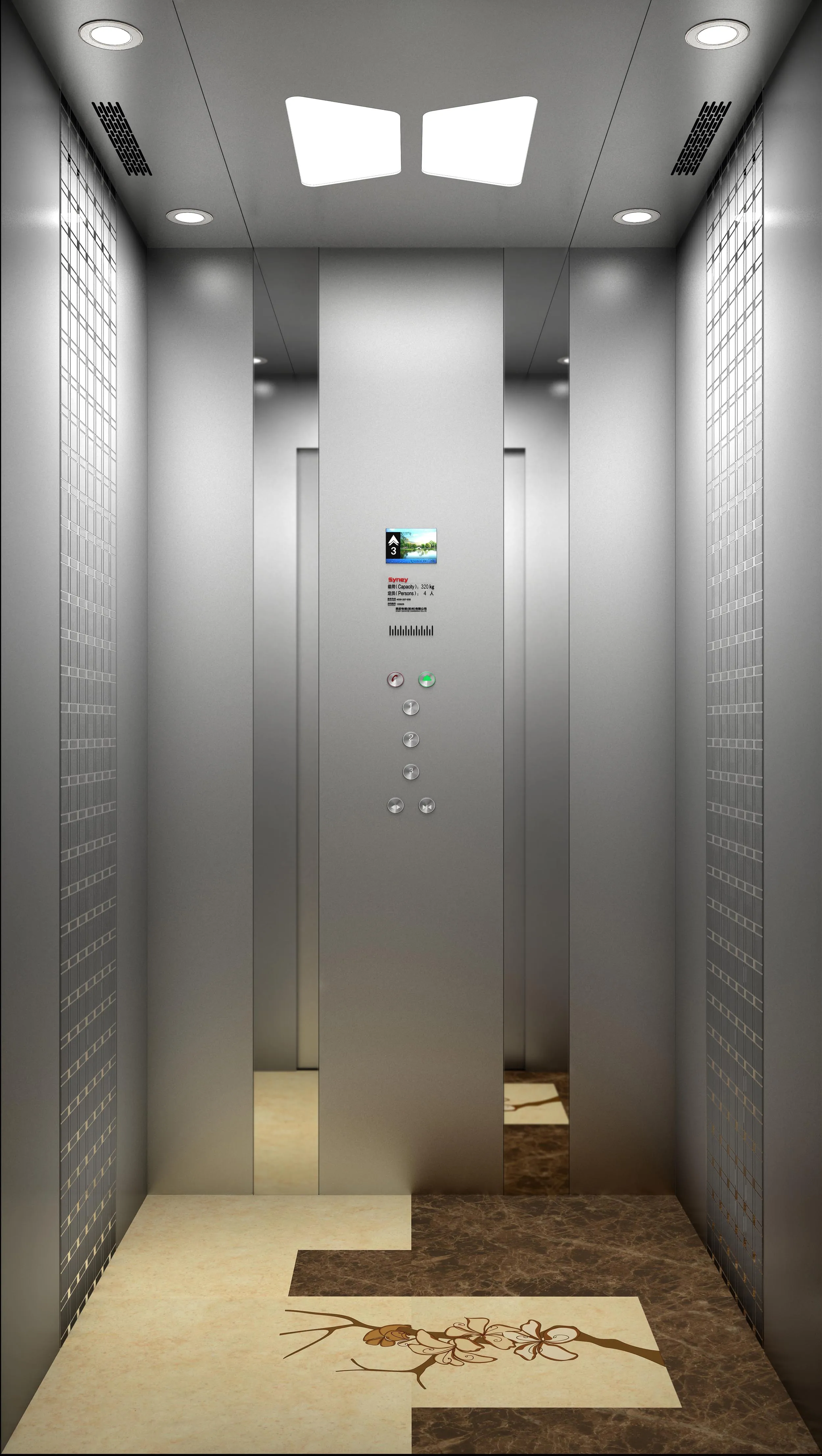 Residential  elevator  small ascenseur  villa ascensor home lifts for 5 -6 people