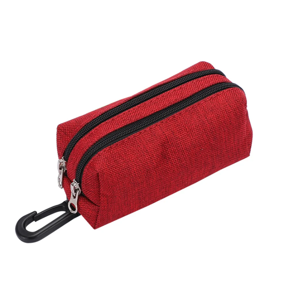 Oxford Pet garbage bag double zip Outdoor pet stool collection bag dog waste bag dispenser take out with dog leash