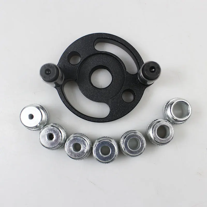 7pcs 3-10mm Self Centering Vertical Doweling Jig Center Dowel Jig Handheld Drill Guide Locator for Straight Holes Wood Panel