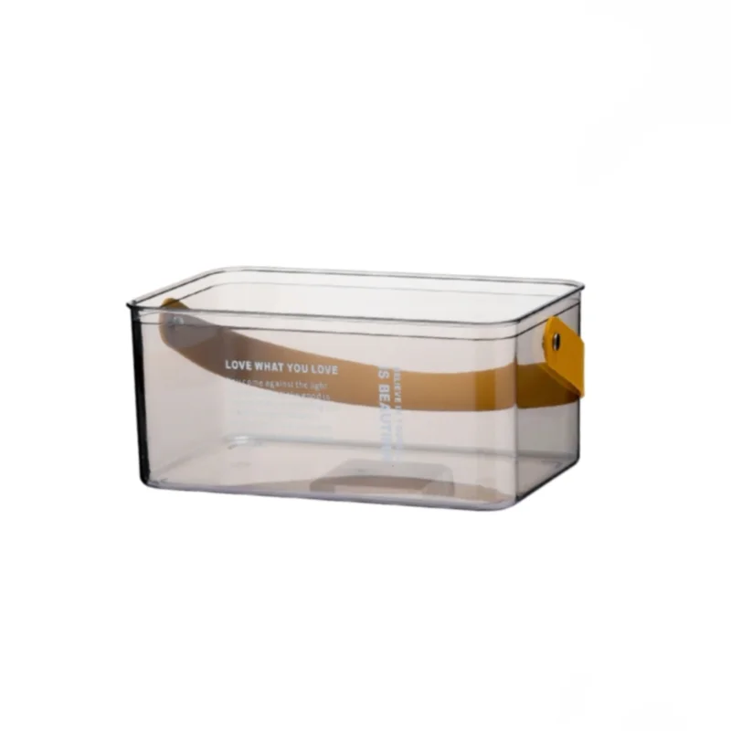 Handheld Plastic Household Storage Box Fruits Snacks Food Container Cover Kitchen Living Room Fruit Organiser Sundries Basket
