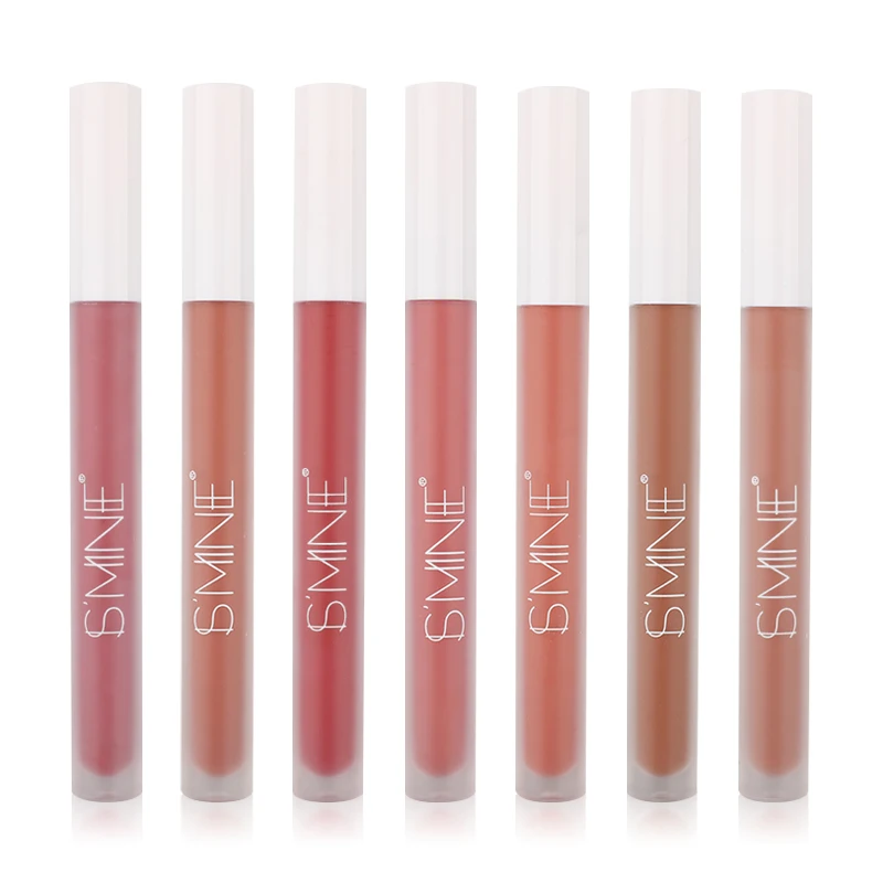 Vegan Glossy Liquid Pink Matte Velvet Lip Cream Private Label