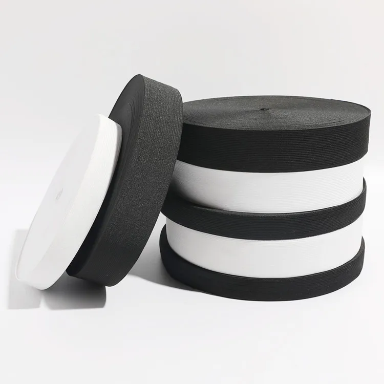 Factory stock high-quality customization Wide Heavy Stretch High Elasticity Knit Elastic Band for Sewing Waistband Elastic