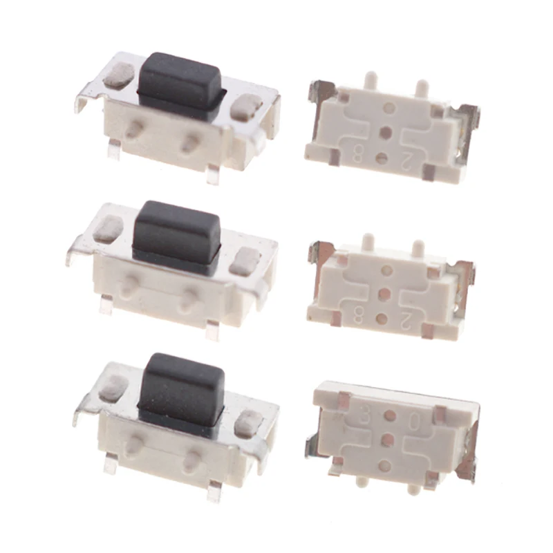 YZA-026 3*6*3.3/3.5/3.8/4.3/5MM side light push button with pillars SMD key switches