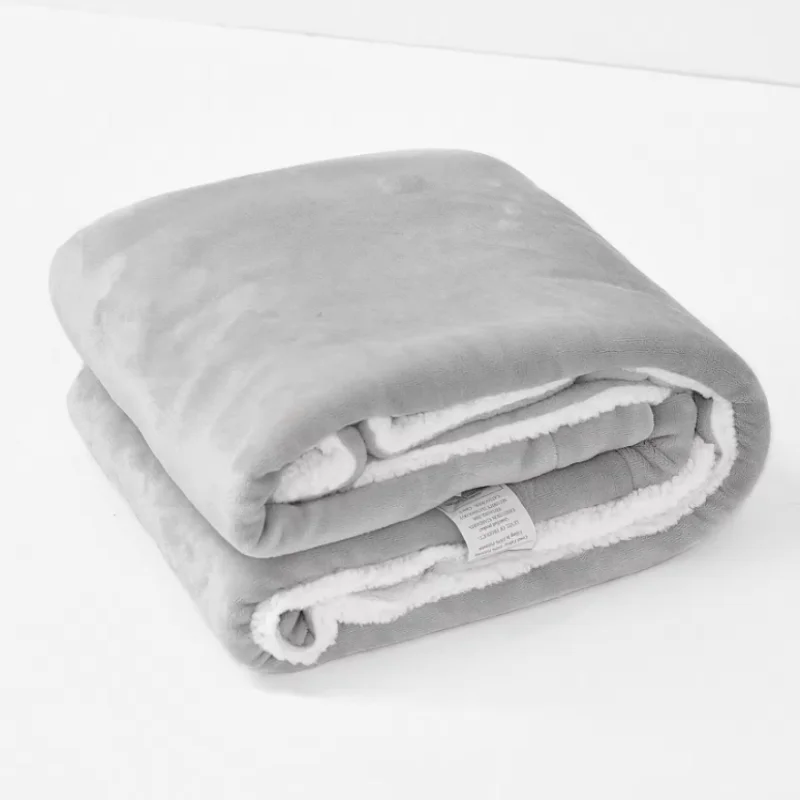 Homes Premium Double Layer Fleece Bed Throw Blanket Cozy Thick Polar Warm Sherpa Blanket For Winter