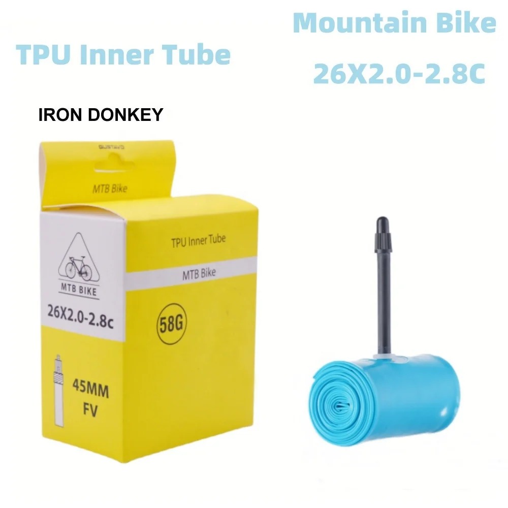 IRONDONKEY Road Cycling Inner Tube 700*23C/25C F/V for Road Bicycles and BMX Use Mountain Bike Inner Tube Made Of TPU Material