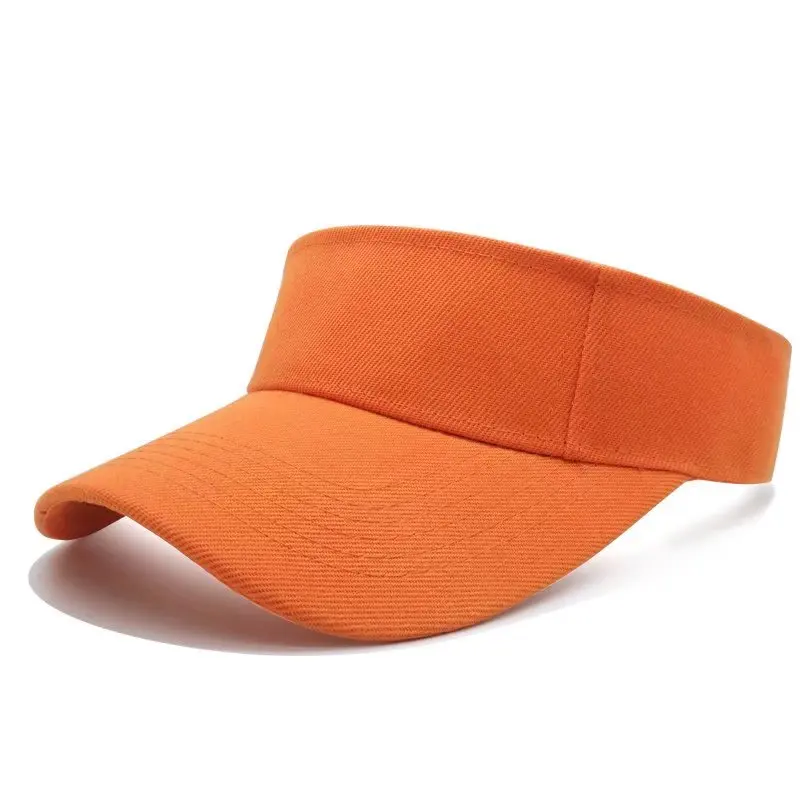 OEM Custom High Quality White Adjustable Embroidery Logo Sport Gorras Sun Visor Men Women Beach Cap Wholesale Hat