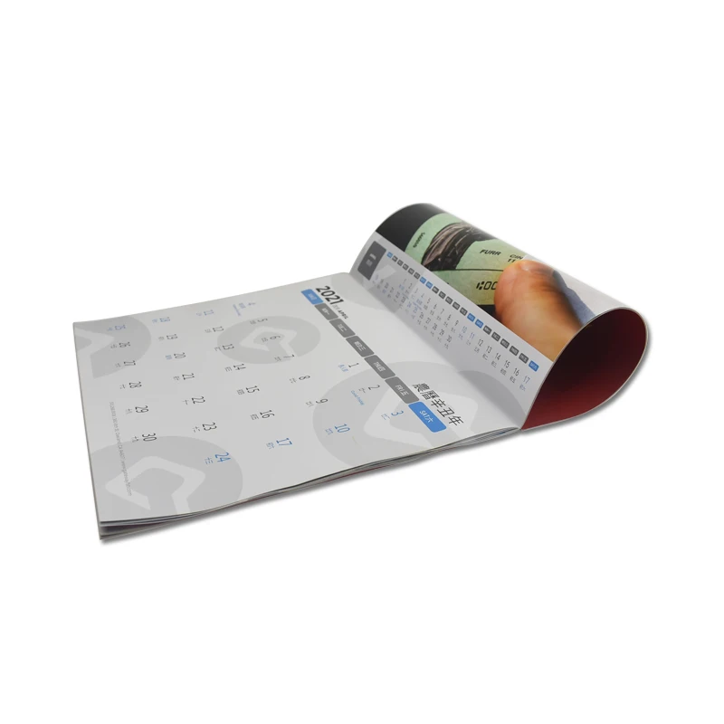 Zuoluo advertising promotional gifts planner offset printing saddle stitch custom wall calendar printing