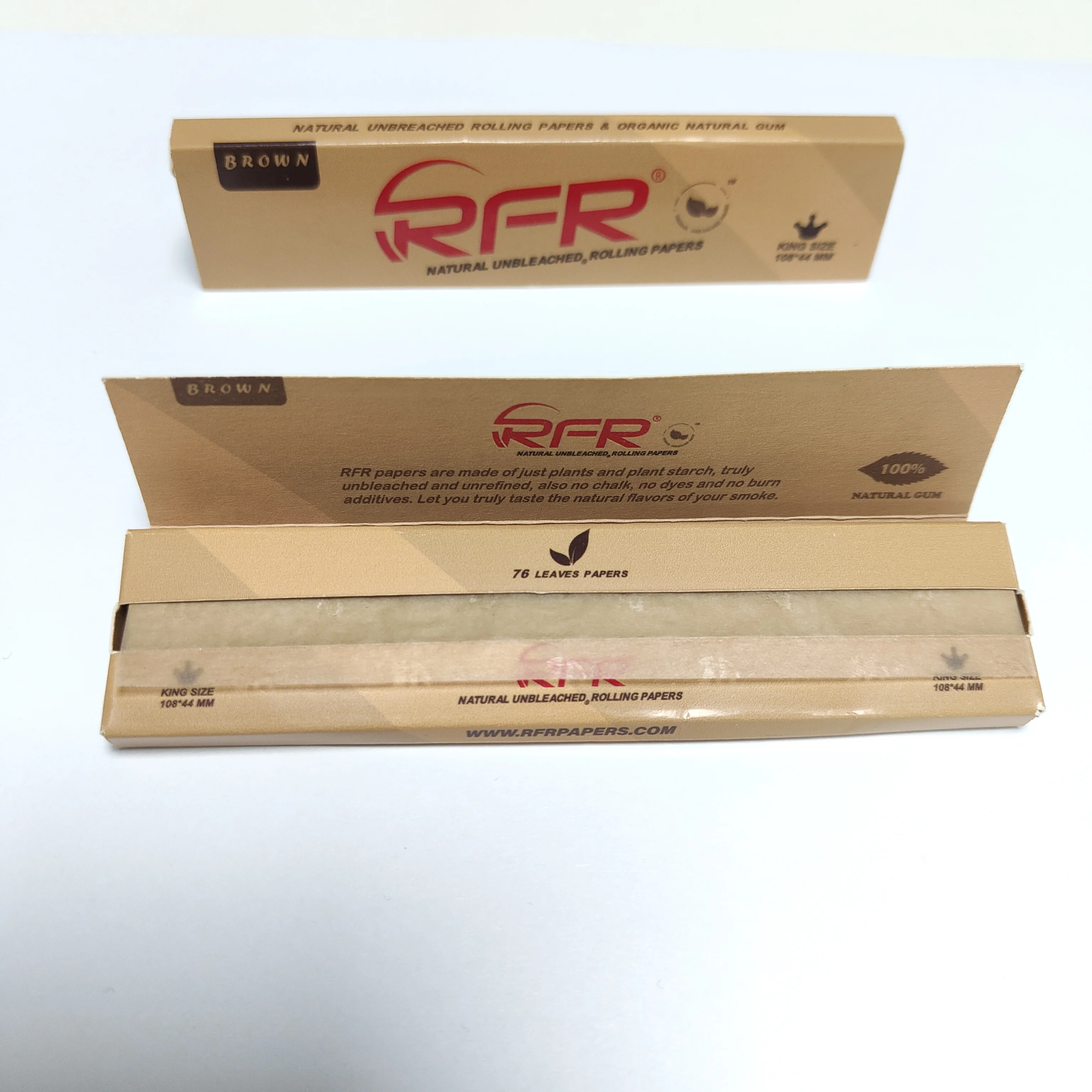 Classic Sm0king Brown Slim Smoking Paper Roll 33 Leaves Rolling papers and Smoking Cigarette Accessories