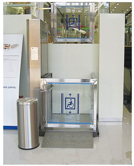 Residential Home Elevator Safety Lift Panoramic Glass Large Capacity Titanium Stainless Steel Passenger Elevator