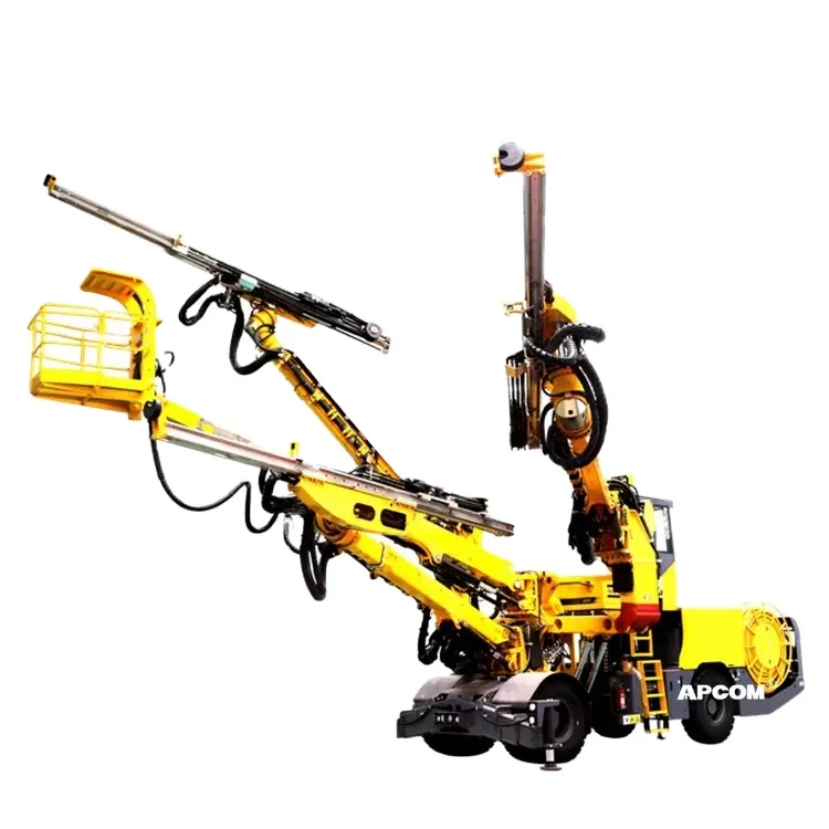 Underground tunneling mining face drilling rig