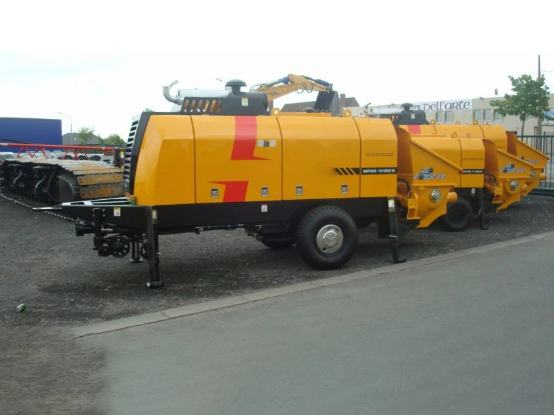70/45 m3/h output Concrete Trailer Pump  HBT6016C-5S Trailer Diesel Concrete Line Pump