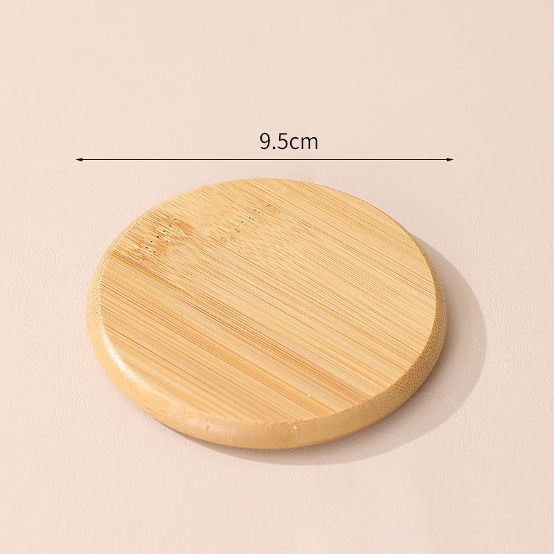 Wholesale Factory Round Square Bamboo Coaster Walnut Beech Wooden Tea Cup Coaster Set With Custom Size Logo