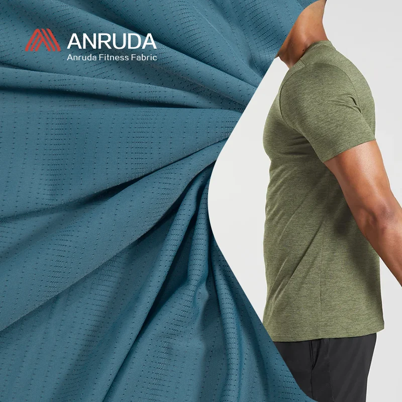 Quick Dry Fit Breathable 170g 88% Nylon 12% Spandex 4 Way Stretch Gym Fitness Mesh Fabric For Sports