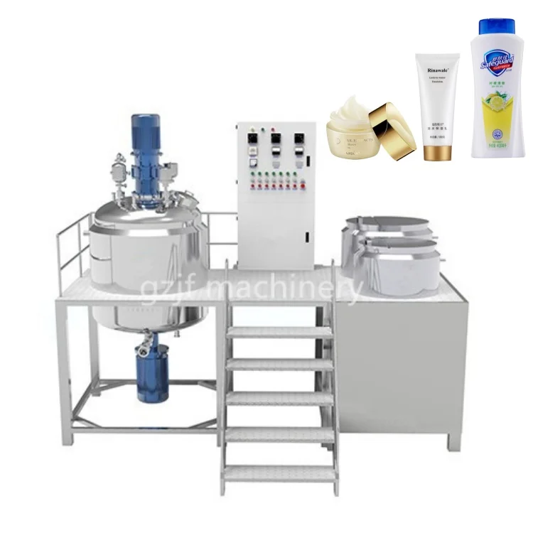 Business how to make Cosmetic liquid detergent production line liquid soap machine detergent production line Emulsion Machine